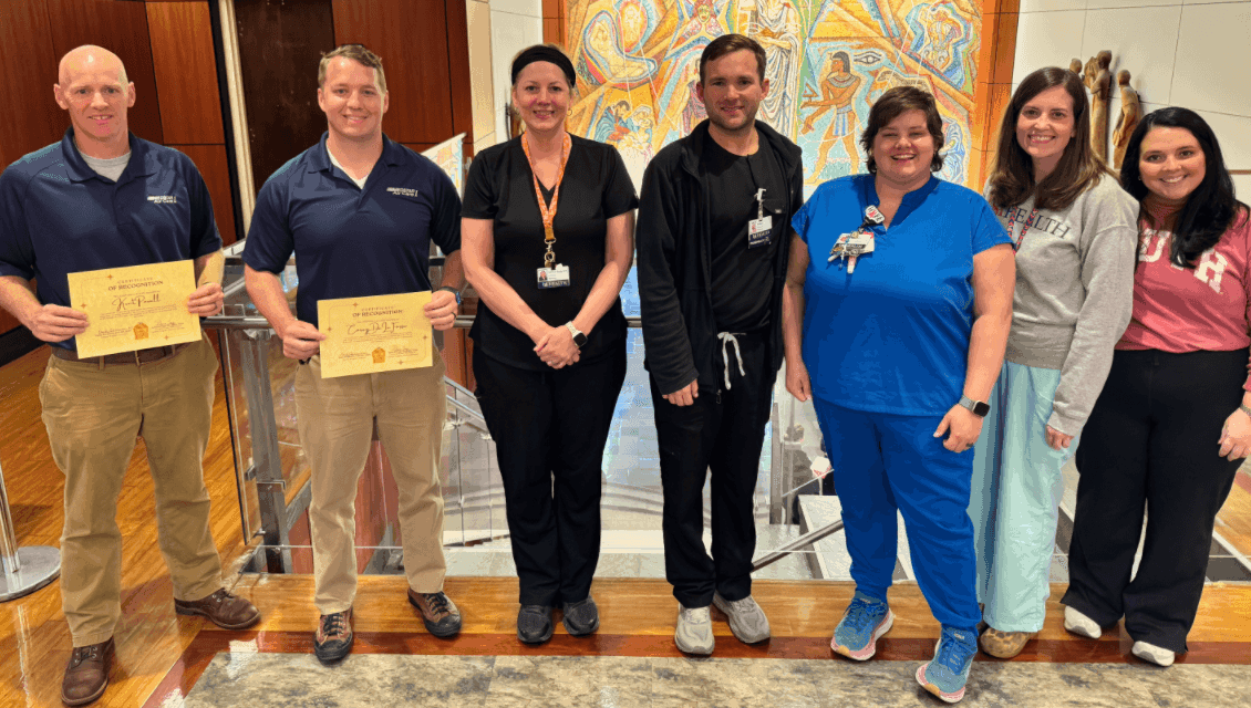 AirCare 1 EMS personnel along with pharmacists Adam Mack and Kate Watterson