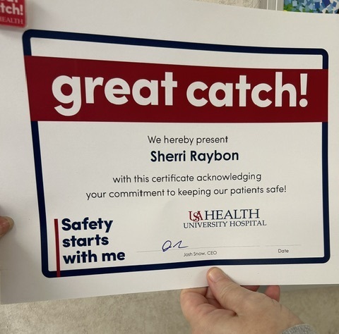 Sherri Raybon, RN, a nurse in the Burn Center