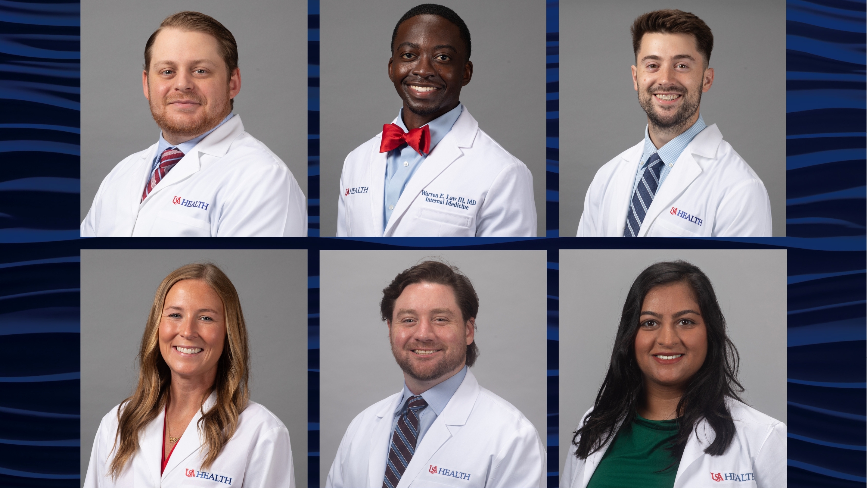 Sidney Bailey, M.D.; Warren Law III, M.D.; Nick Friend, M.D.; Katelyn Harwell, M.D.; Kelley Cutrell, M.D.; Leena Patel, M.D.
