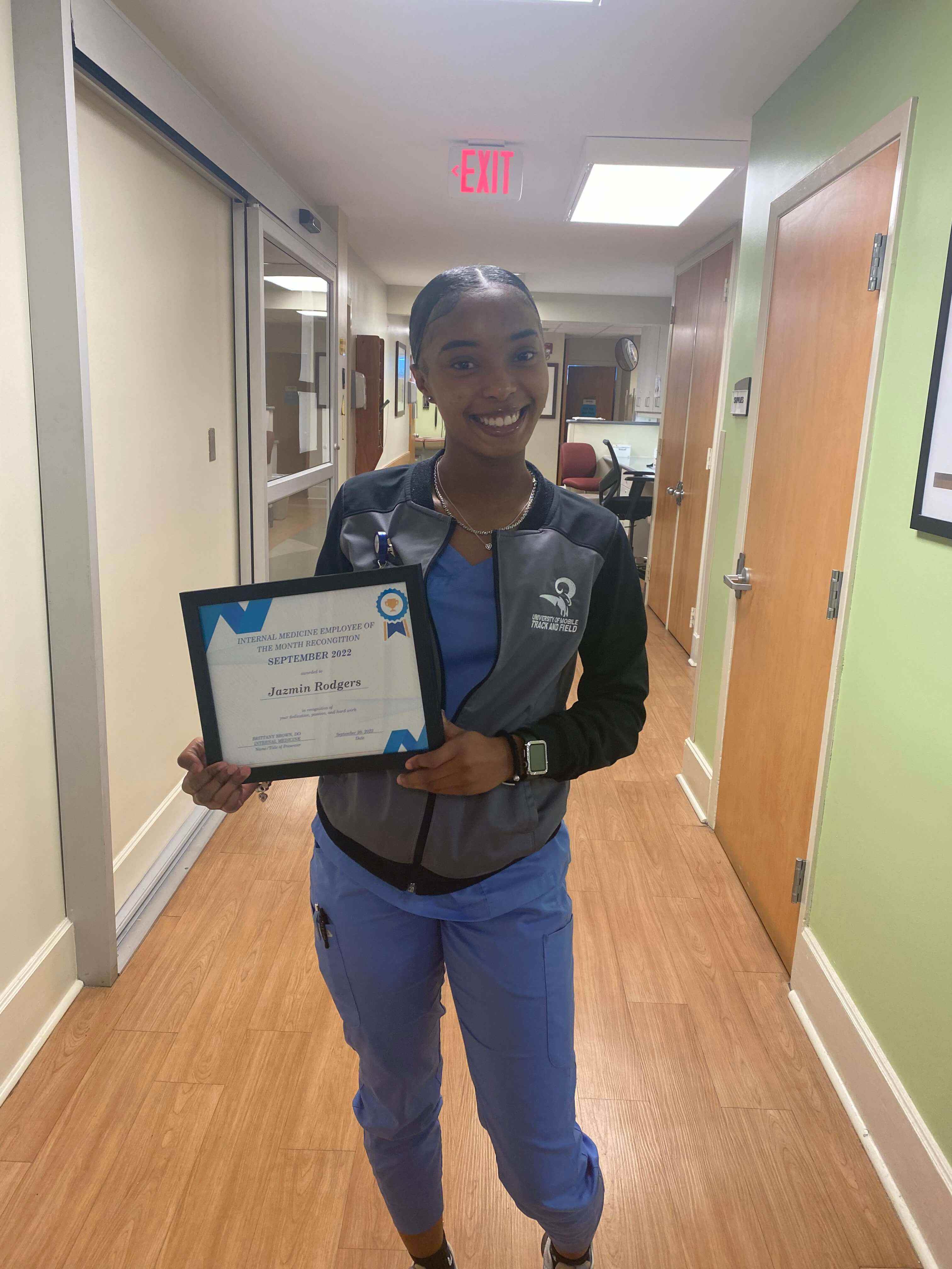 Jazmin Rodgers, a medical assistant
