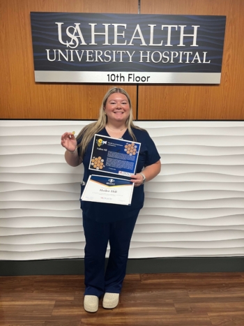 Hailee Hill, a patient care assistant