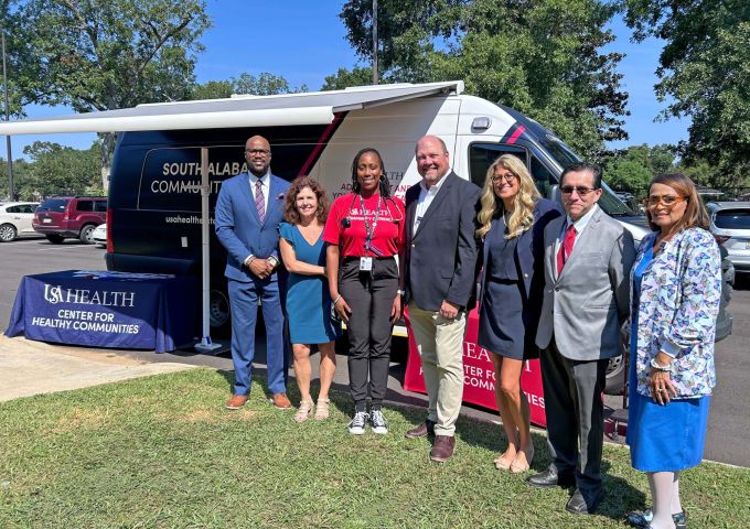 USA Health launches mobile clinic to serve students at LeFlore Magnet High School
