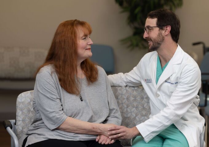 Monica Helton and Dr. Danuel Laan