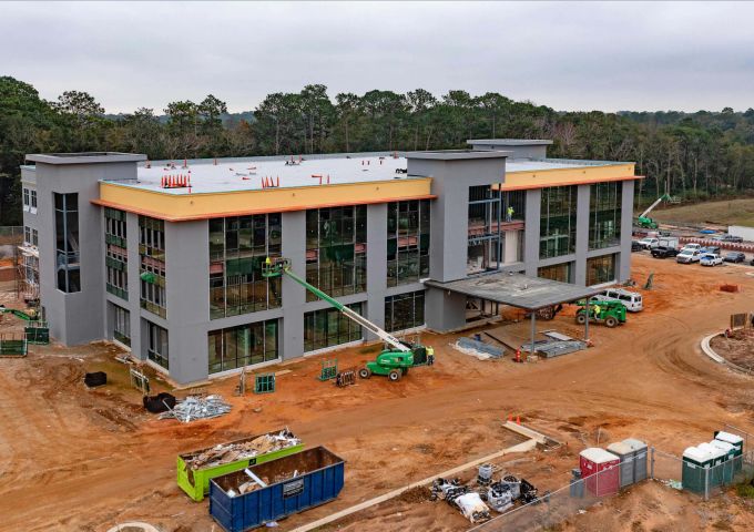 Construction at the West Mobile Campus