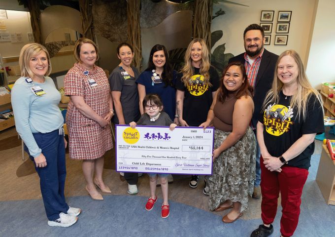 Mapp Child and Family Life Program receives $55,000 donation from Spirit of Children