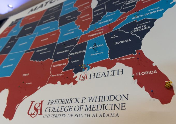 Ten students match at USA Health from the Whiddon College of Medicine