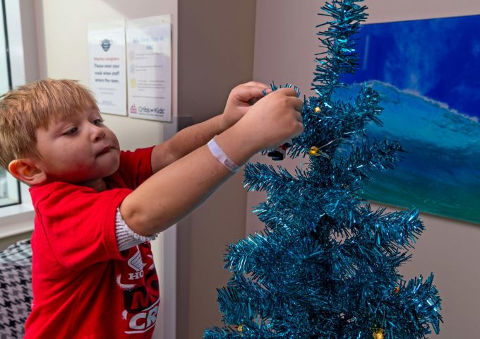 Young patients treated to trees at USA Health Children’s & Women’s Hospital
