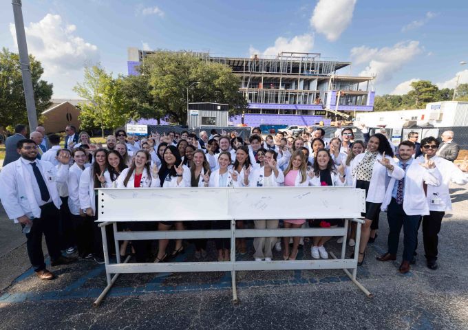 USA celebrates Whiddon College of Medicine construction milestone