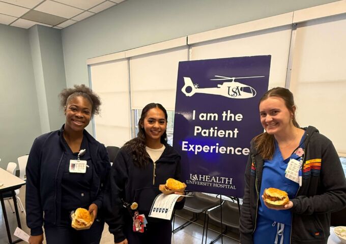 Nurses celebrating Patient Experience Week