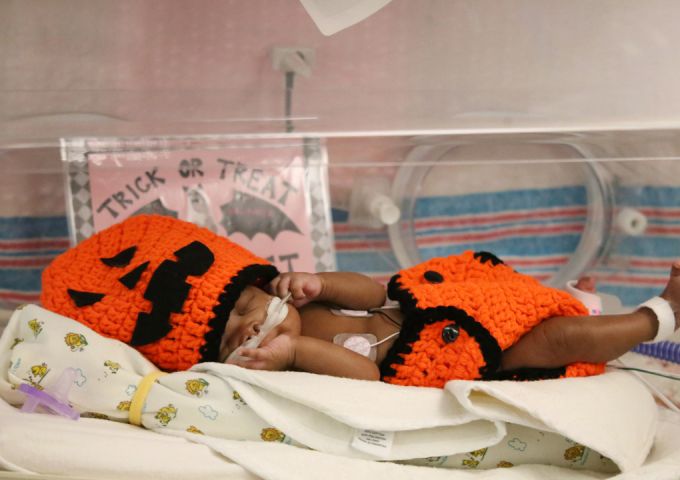Marking milestones in the NICU: More than 60 infants celebrate their first Halloween