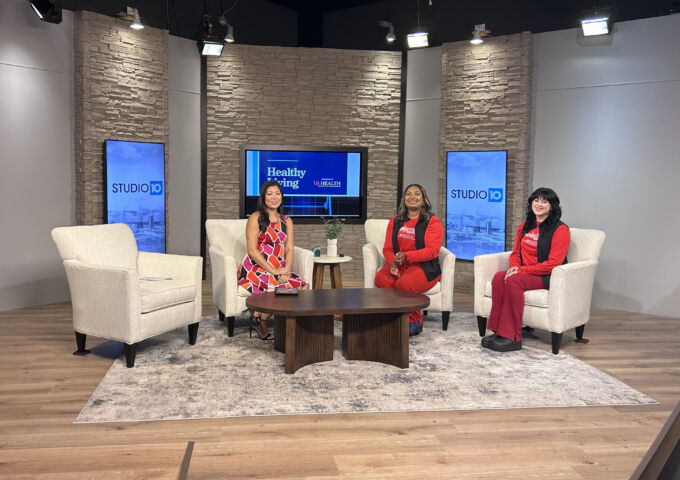 USA Health team members are interviewed on Studio10's Healthy Living segment.