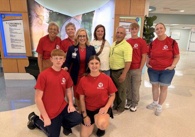 Participants from First Baptist Church Robertsdale’s Vacation Bible School recently donated gift bags filled with thoughtful goodies and heartfelt get-well messages for patients at USA Health Children’s & Women’s Hospital.