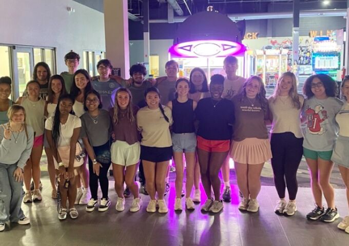 Teen volunteers end of summer party