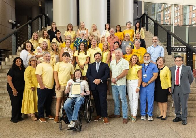 Children’s & Women’s Hospital marks Childhood Cancer Awareness Month with reunion, bell-ringing ceremony
