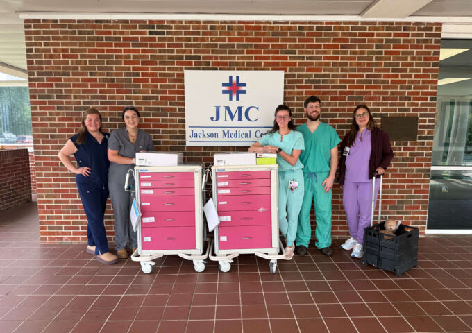 USA Health provides training, maternity and neonatal medical carts to rural hospitals