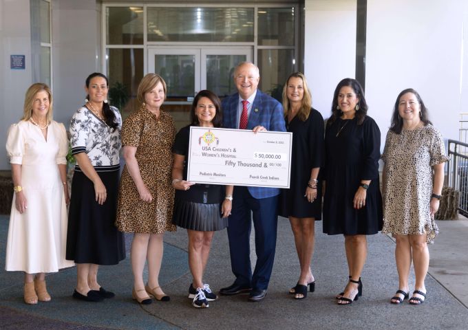 Poarch Creek Indians donate $50,000 to Children’s & Women’s Hospital for new pediatric monitors