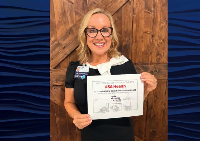 USA Health recognized as Distinguished Kindness Workplace by national nonprofit