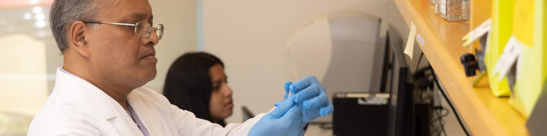 Scientists in research lab