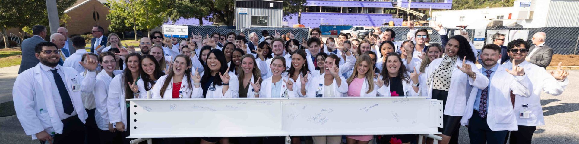 USA celebrates Whiddon College of Medicine construction milestone