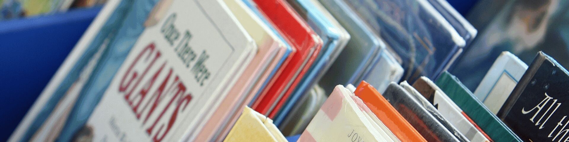 Bins with children's books