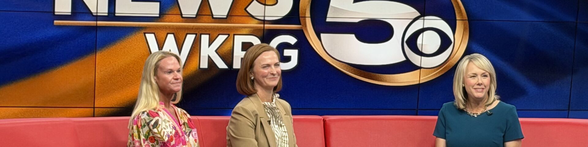 Interview on news set