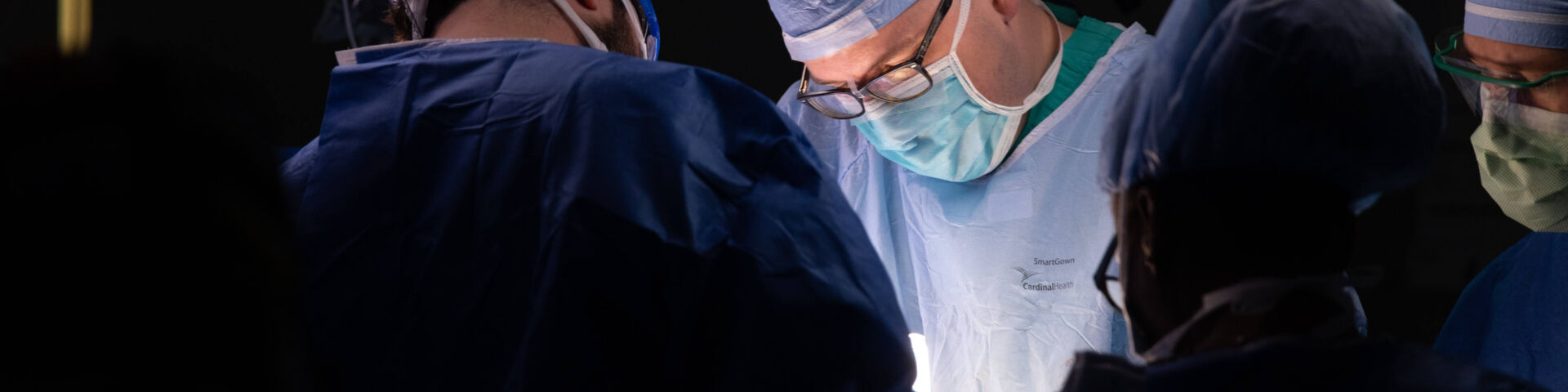 Neurosurgery being performed by providers