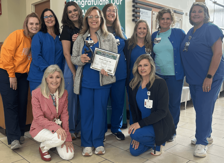 The Mitchell Cancer Institute named Wendy LaPorte, RN, a member of the oncology nurse navigator team, the DAISY Award honoree